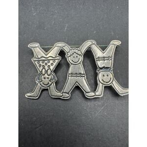 Vintage EFS Signed Save the Children Sterling Silver 925 Brooch Pin 50.9mm